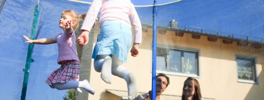 holiday home trampoline